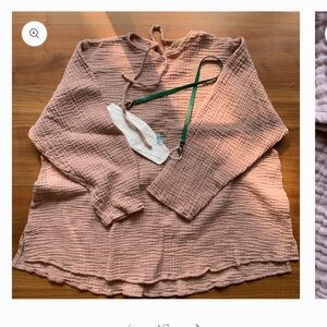 April Meets October Nude Pink Gauze October Top